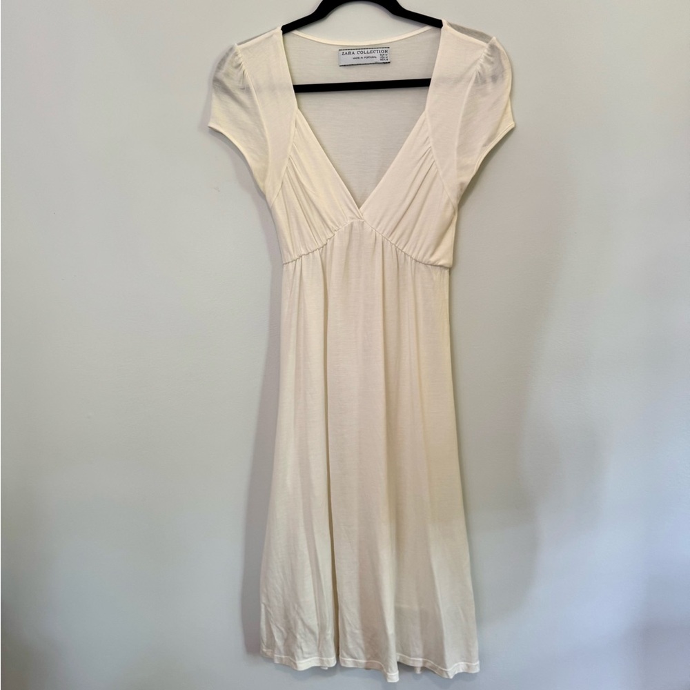 Zara Collection White Sweetheart Dress